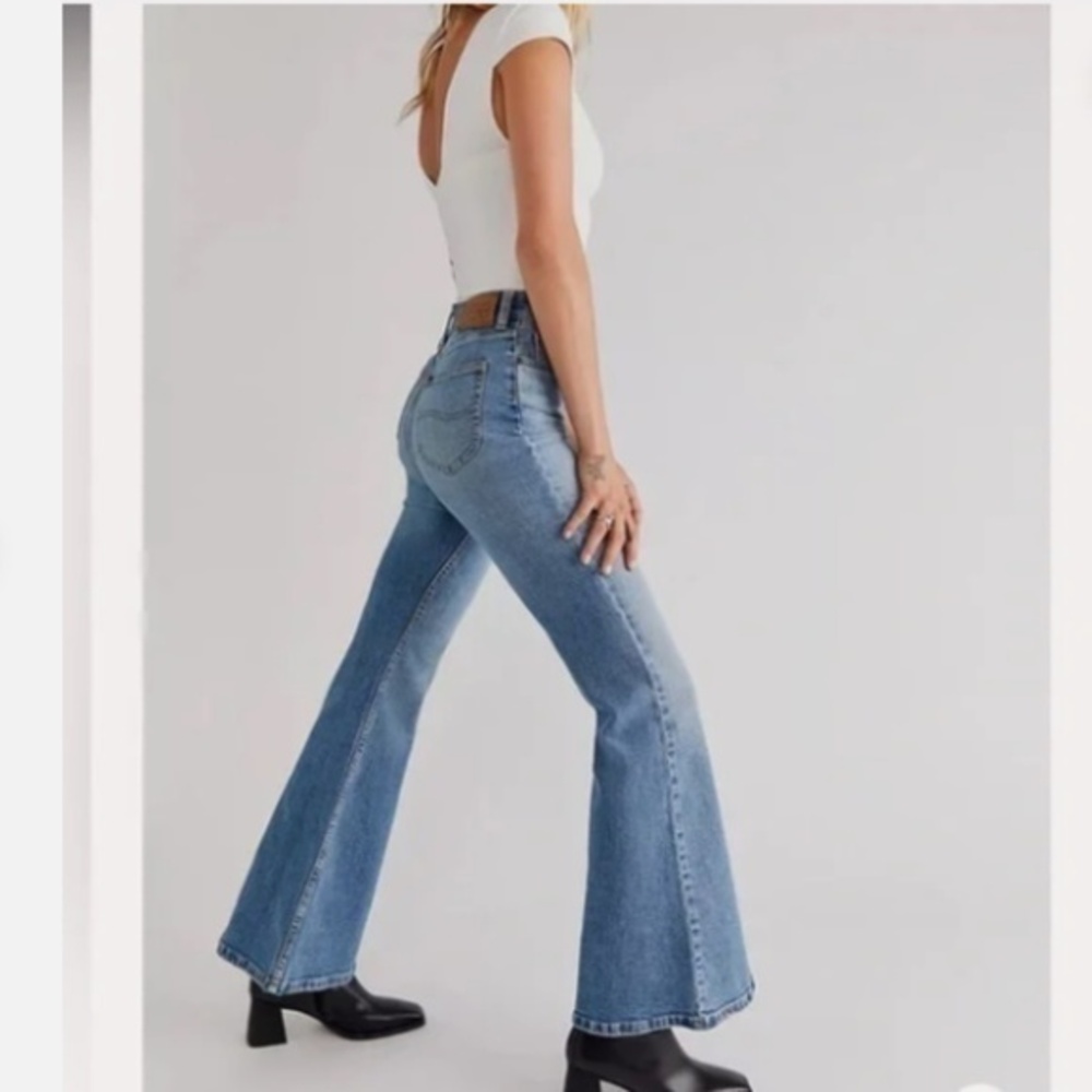 Lee Women's Blue Flare Jeans